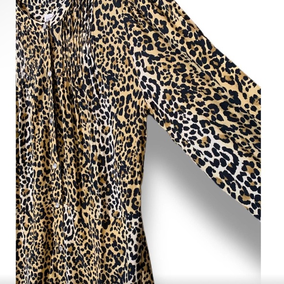 NWT GAP Leopard Print snap up shift dress -  10 T - Picture 4 of 9